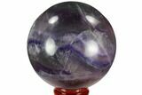 Colorful, Purple Fluorite Sphere - China #109652-1